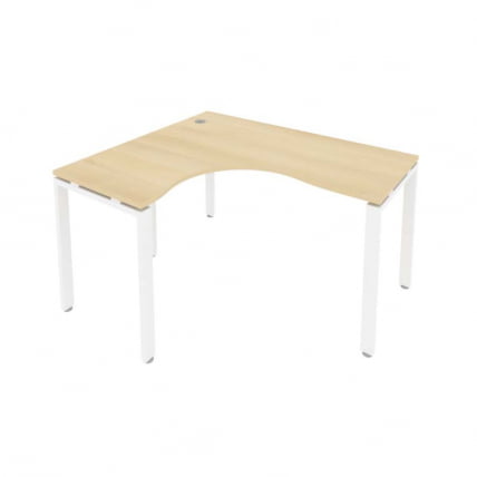 Стол письменный METAL SYSTEM Б.СА-3 Л Акация/Белый_0