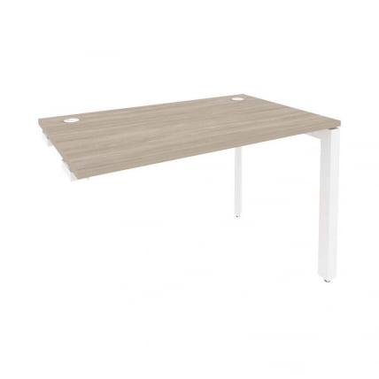 Стол-приставка на П-образном м/к к опорным элементам ONIX O.MP-SPR-2.7 Дуб Аттик/Белый_0