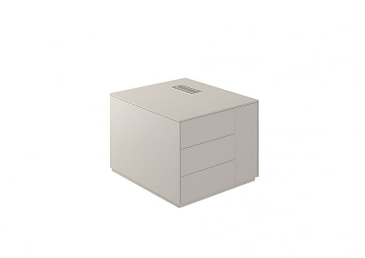 Тумба опорная 800 правая Atlas NZ-0232.GS.GS.R Серый камень_0