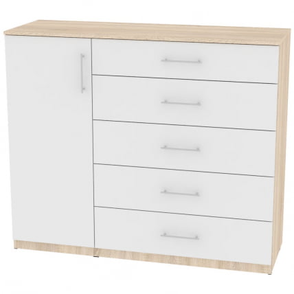 Комод Калисто(K40)1147х1352х468ручкарейлинг160мм(ДСС-Белый)_0