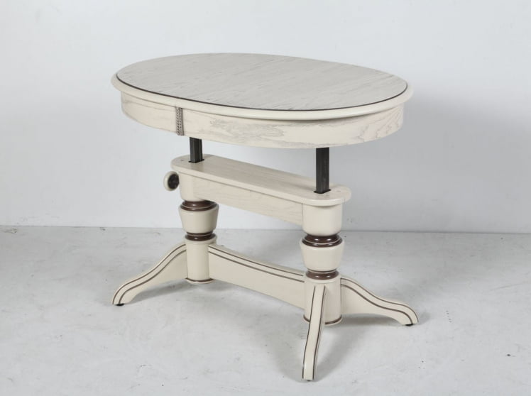 Стол-трансформер Лира-5 (1м) тон 2 с коричневой патиной_2