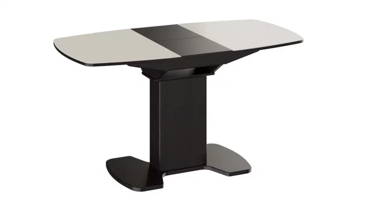 Стол обеденный Портофино СМ(ТД)-105.01.11(1) Венге/Стекло бежевое_0