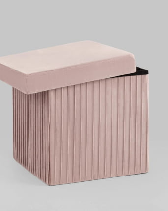 Пуф складной с ящиком Store Square Пыльно-розовый_3