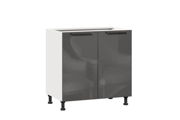Тумба кухонная 800 Герда ЛД 279.060.000.006 Белый/Антрацит глянец_0