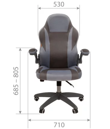 Кресло для геймеров CHAIRMAN GAME 55 Розовый-бордо_3