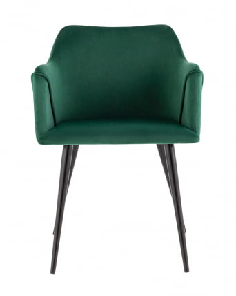 Стул с подлокотниками Джоэл велюр Зеленый_2