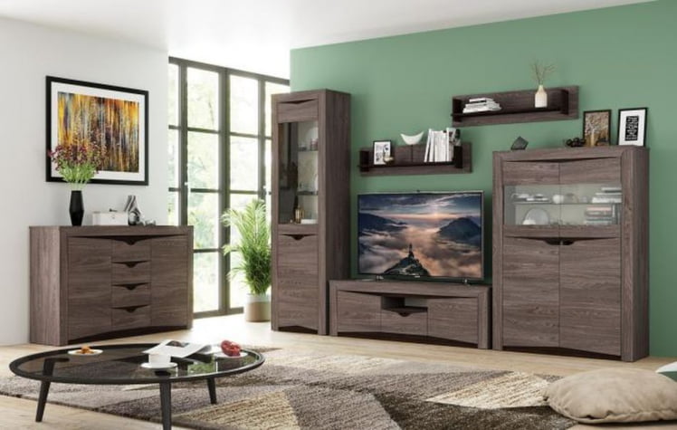 Тумба Лючия 33.19 Ясень анкор темный Венге_2