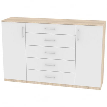 Комод Калисто(К34)1147х1802х468ручкарейлинг160мм(ДСС-Белый) / Калисто(K34)1147х1802х468ручкарейлинг160мм(ДСС-Белый)_0