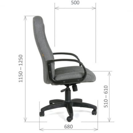 Офисное кресло CHAIRMAN 685, ткань ТВ, серый / TW,_4