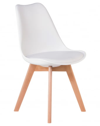 Стул обеденный DOBRIN JERRY SOFT Белый W-02_1