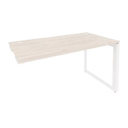 Стол-приставка на О-образном м/к к опорным элементам ONIX O.MO-SPR-3.7 Денвер Светлый/Белый_0