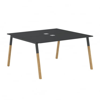 Рабочая станция Forta FWST 1313 Черный графит Дуб Гамильтон_0