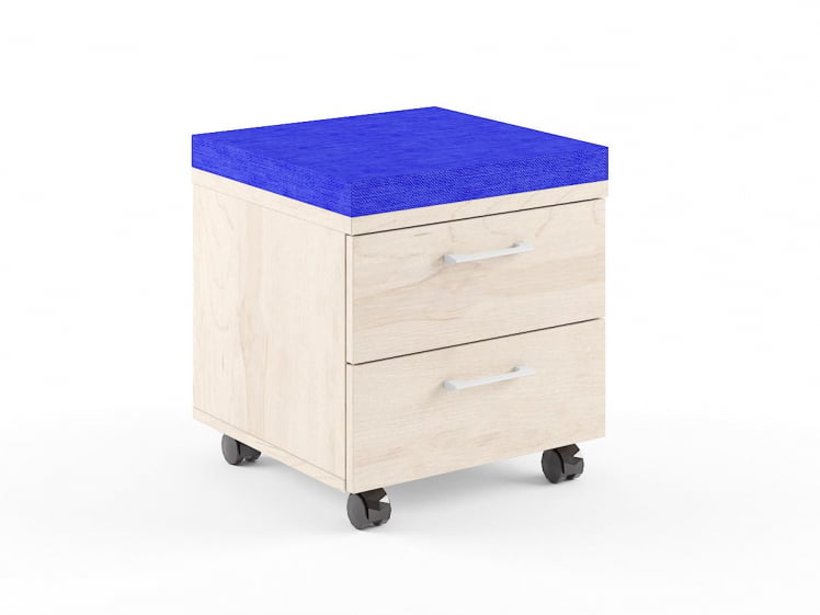 Тумба Мобильная XMC-2D Бук Тиара/Синий_0