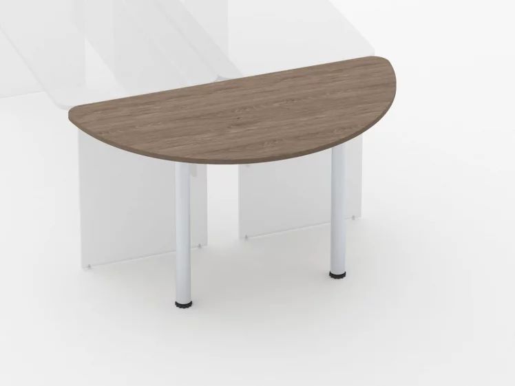 Приставка-полукруг для двух столов Glassy 2.18 Дуб Верцаска_1