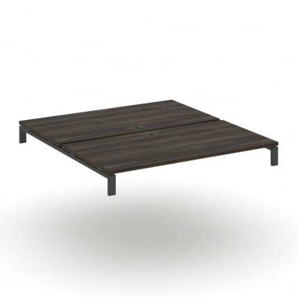 Двойной стол надставка на две опорные тумбы CONCEPT CN.DSN-007 Дуб Мали Антрацит_0