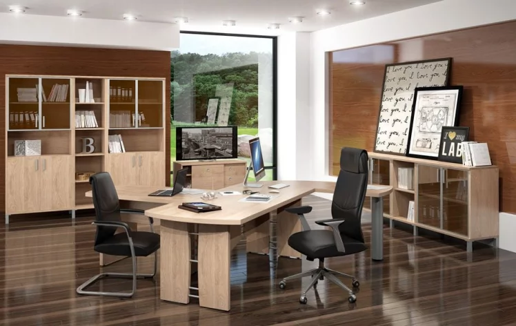 Кабинет руководителя БОРН набор 6 Дуб девон_0