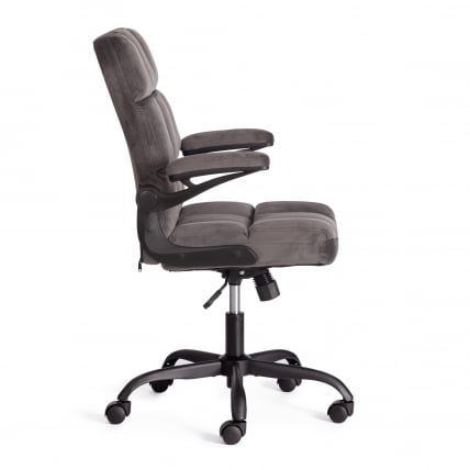 Кресло офисное Lugano велюр, темно-серый_1