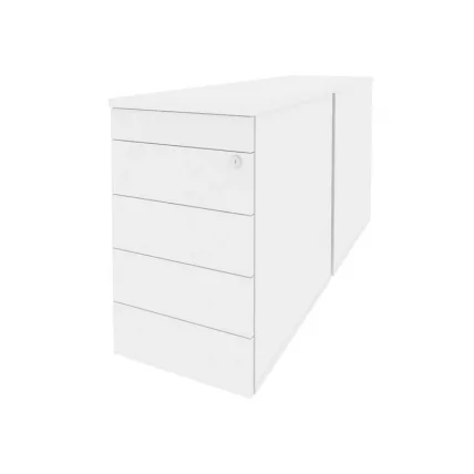 Тумба двойная приставная / опорная (TIP-ON) ONIX O.TPO-2.7 TIP Белый Бриллиант_0