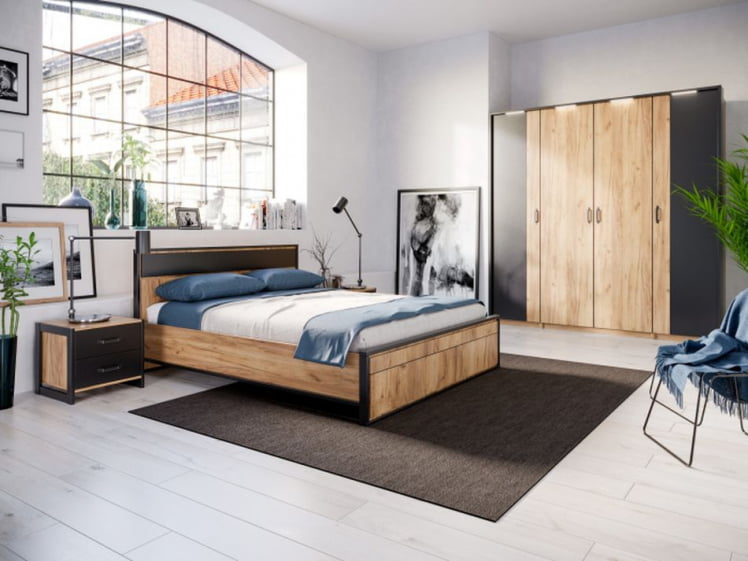 Шкаф двухстворчатый Техно ЛД 678.131.000.002 Дуб Золотой_3