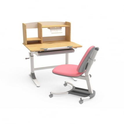 Стол письменный детский с регулировкой высоты и полками EUREKA ECD-XYL-80_5