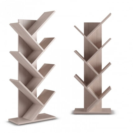 Стойка для книг Акцент СК-5 (5 полок) Ясень шимо светлый_0