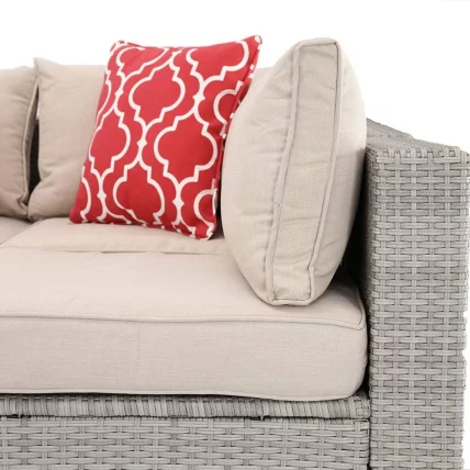 Плетеный модульный диван ЙР822БгБ Грей-Беиге / YR822BgB Grey-Beige_2