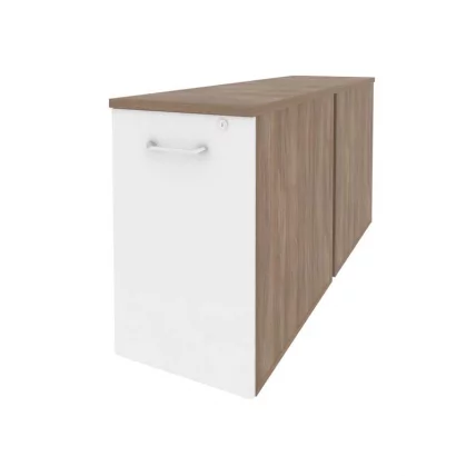 Тумба двойная низкая выдвижная приставная / опорная ONIX O.VTPO-2.7 Дуб Аризона/Белый_0
