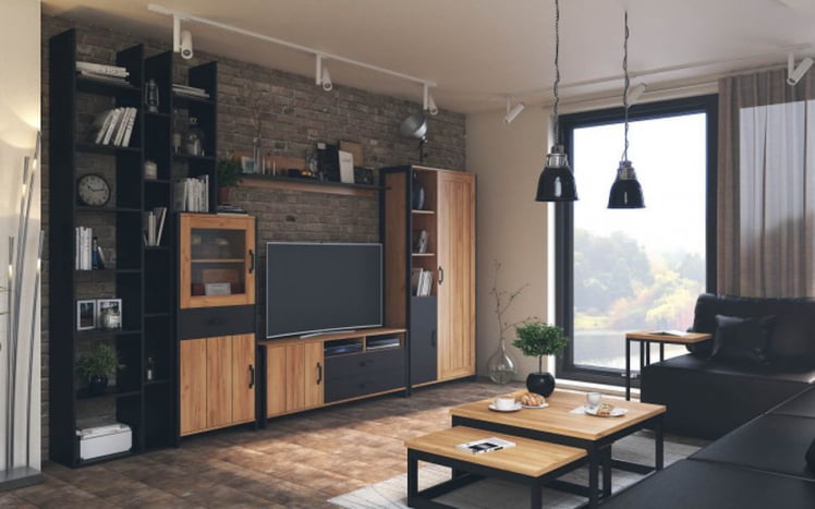 Столы журнальные комплект Техно 16 Дуб Золотой_2