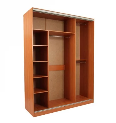 Шкаф-купе Бассо 1-600 бабочки Вишня оксфорд_2