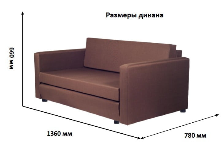Мини-диван Нео (2 категория)  Шоколат_5