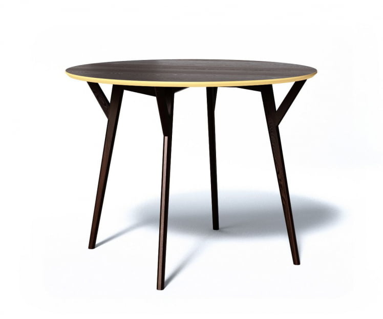 Обеденный стол CИРCЛЕ (Дуб венге/сливочный) / CIRCLE_0