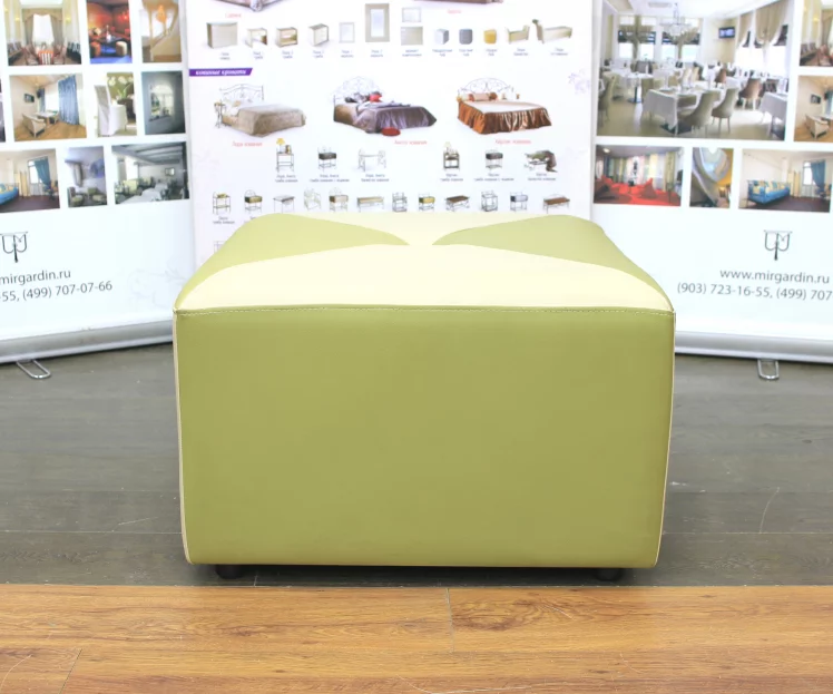 Пуф Пилот цвет кремовый + салатовый / Pilot_1