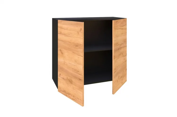 Шкаф кухонный 800 Шервуд ЛД 281.360.000.027 Черный Дуб золотой_1