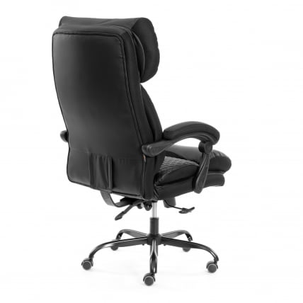Кресло руководителя Chief metalBL кож/зам/ткань, черный/черный стеганный/черный, 36-6/36-6/TW-11_3