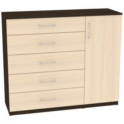 Комод Калисто(К41)1147х1352х468ручкарейлинг160мм(Венге-ДМ) / Калисто(K41)1147х1352х468ручкарейлинг160мм(Венге-ДМ)_0