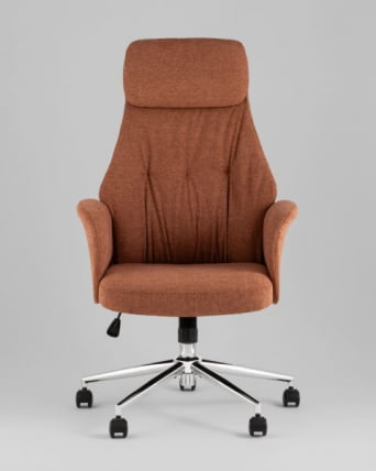 Кресло офисное TopChairs Neoma терракотовый ткань_1