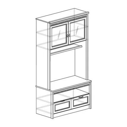 Шкаф многоцелевой Лючия 187 Дуб Ридинг_1