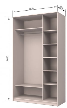 Шкаф-купе Хит-24-12-11 Аруба Венге_2