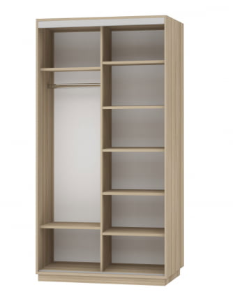 Шкаф-купе двухдверный Экспресс Дуо Элемент 1200х2400h Дуб сонома_1