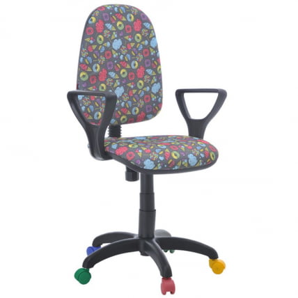 Кресло Престиж KIDS Кораблики Черный пластик_0