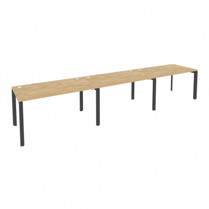 Рабочая станция на П-образном м/к ONIX O.MP-RS-3.3.8 Тиквуд Светлый/Антрацит_0