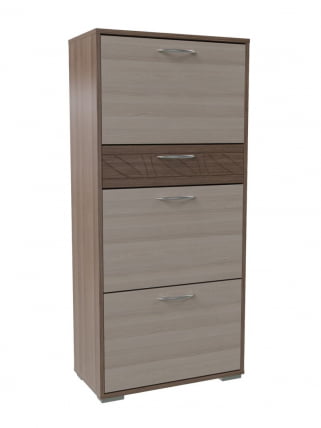 Тумба для обуви Трио 2-24.12 Ясень шимо темный/ясень шимо светлый_0