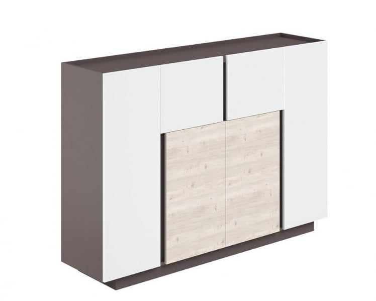 Шкаф-хедлайнер Сирио СР.301.ВФ.ВХ.ДН Вольфрам Дуб Тоскана Белый / Sirio SR.301.WF.WH.DN_0