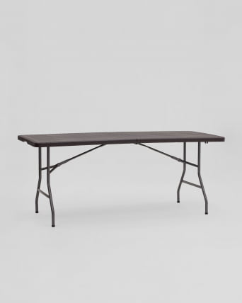 Стол складной чемодан пластиковый Кейт 180 Коричневый_3