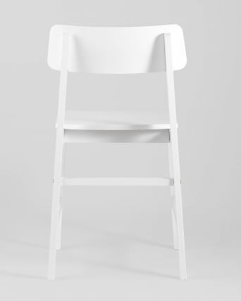 Стул ODEN WOOD x2 из массива гевеи Белый_4