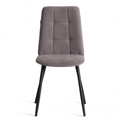 Стул обеденный Asti TREND, велюр, серый/черный, 29, 47х54х86 см_4