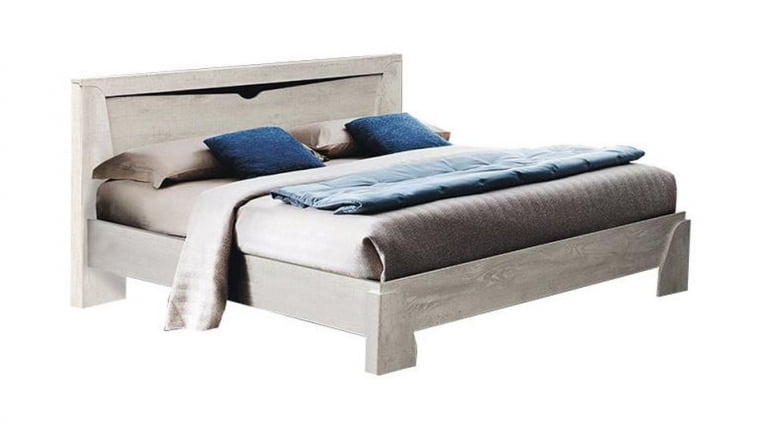 Кровать 1600 Лючия 33.08-02 с настилом Бетон пайн белый Венге_0