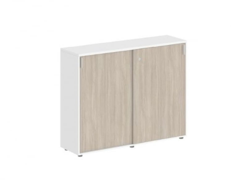 Шкаф-купе средний с замком Sigma SG.713.WH.OD Белый Дуб темный_0