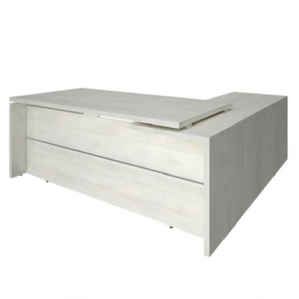 Стол руководителя YALTA LT-C 20 L Снежная Платина_0