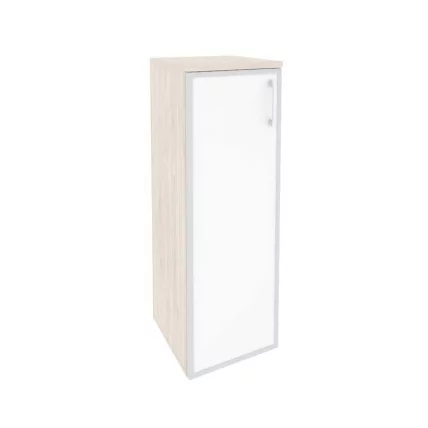 Шкаф средний узкий левый ONIX O.SU-2.4R(L) white Денвер Светлый_0